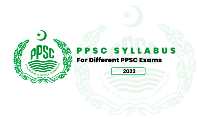 PPSC Syllabus 2022 for Different Exams